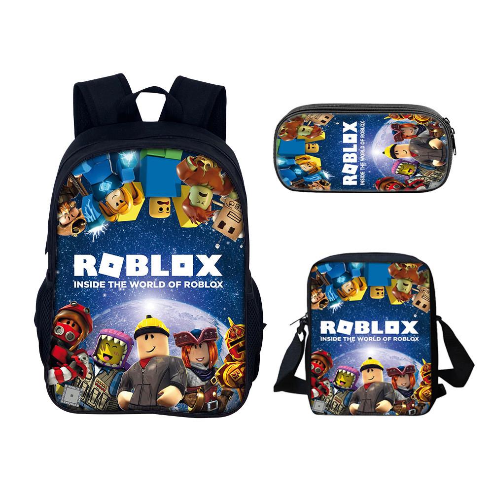 

Roblox Аниме Набор для студента из трех предметов с нейлоновым материалом для повседневной носки красный