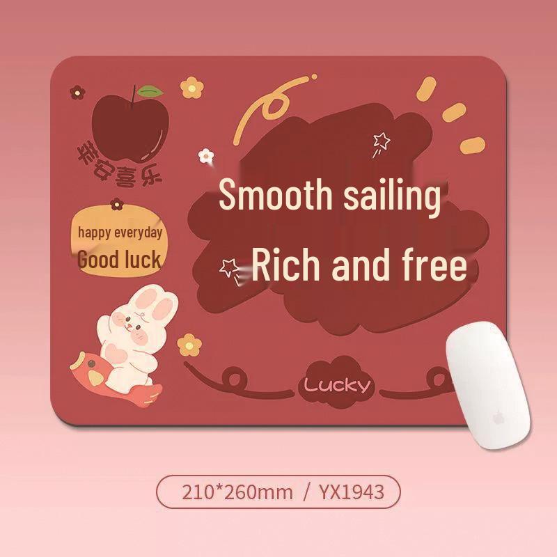 Customizable High-Value Motivational Cartoon Mouse and Keyboard Mat