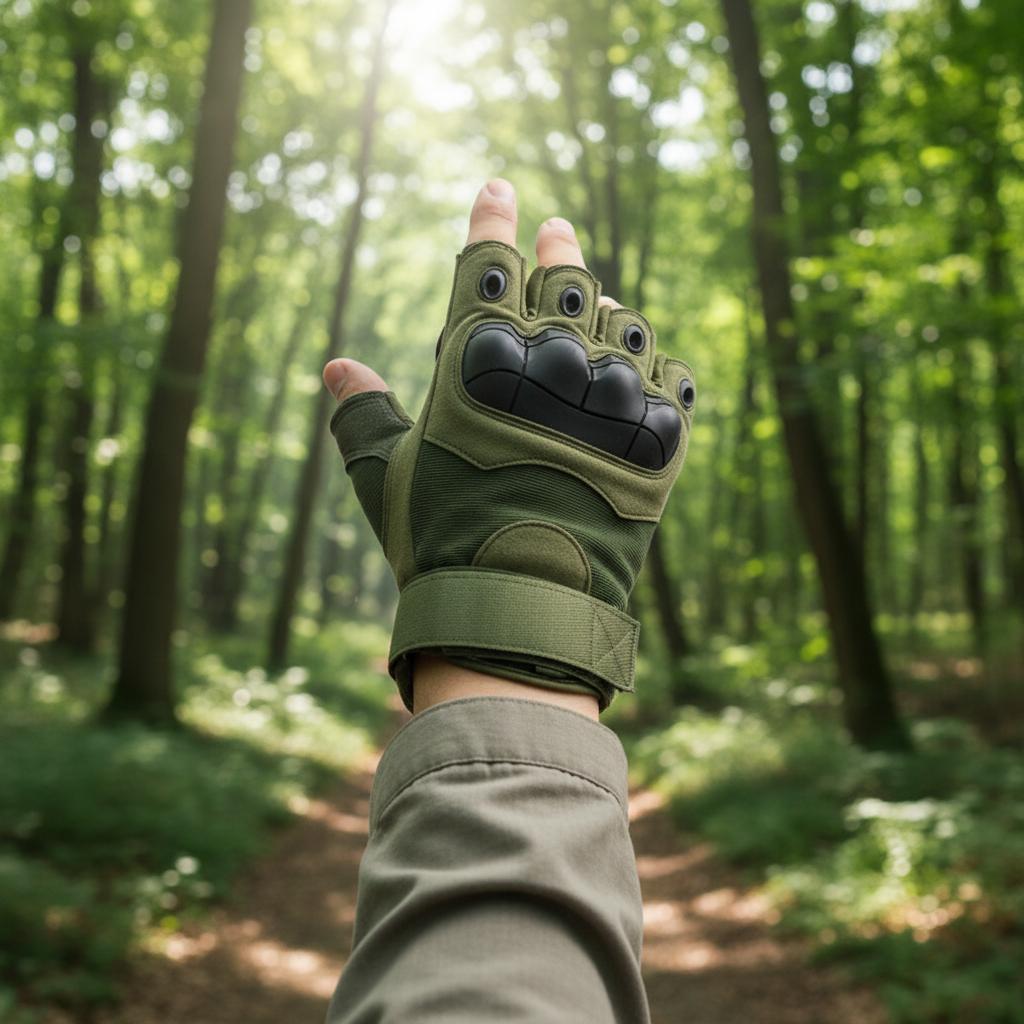 WANZHUO Hot Sale Half-Finger Soft Shell Polyester Waterproof Tactical Gloves for Gym Cycling Outdoor Activities