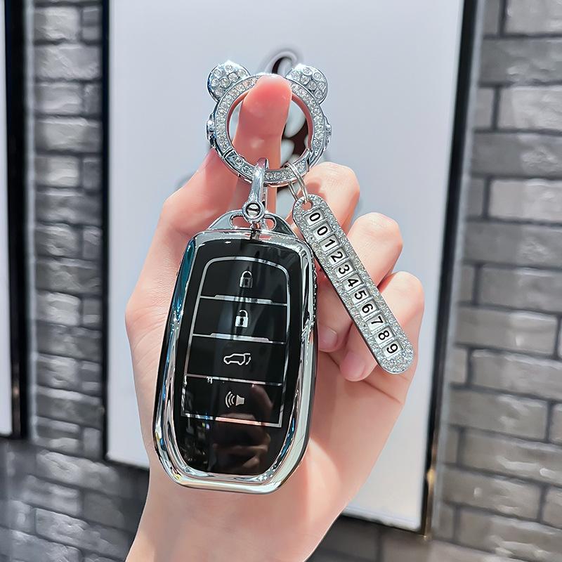 TPU Car Remote Key Case Cover Protect Shell Fob For Toyota CHR Hilux Fortuner Land Cruiser 200 Camry Corolla Crown RAV4 Highland