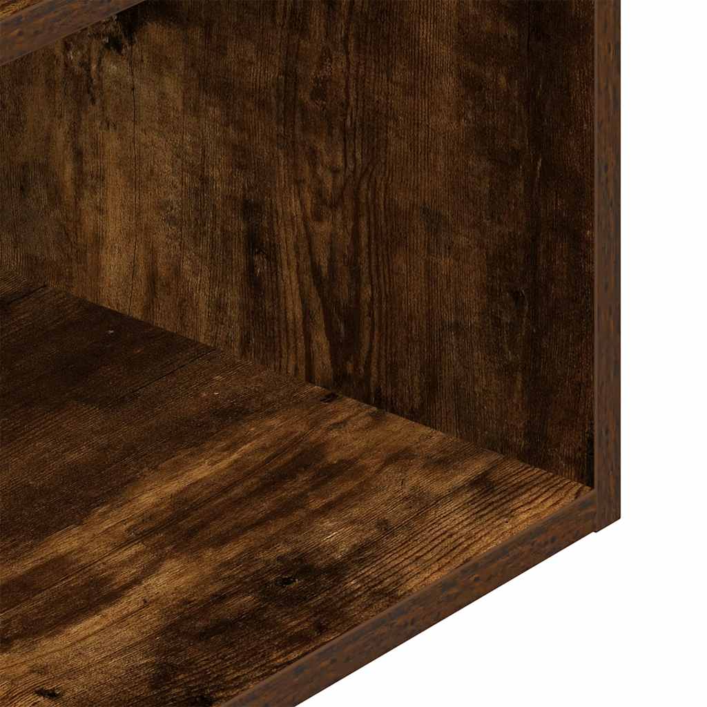 Nightstand with Drawer Smoked Oak 35 X 34 X 66.5 Cm