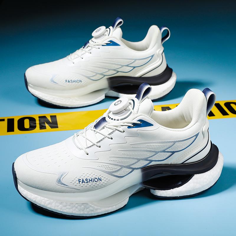 Domestic products joint autumn new autumn and winter sports leisure running height increase rotating button shoes