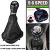 Car Accessories Manual 5/6 Speed Gear Shift Knob Gear Stick Gaiter Boot For Volkswagen VW Touran 2003-2010 Caddy MK2 2004-2009