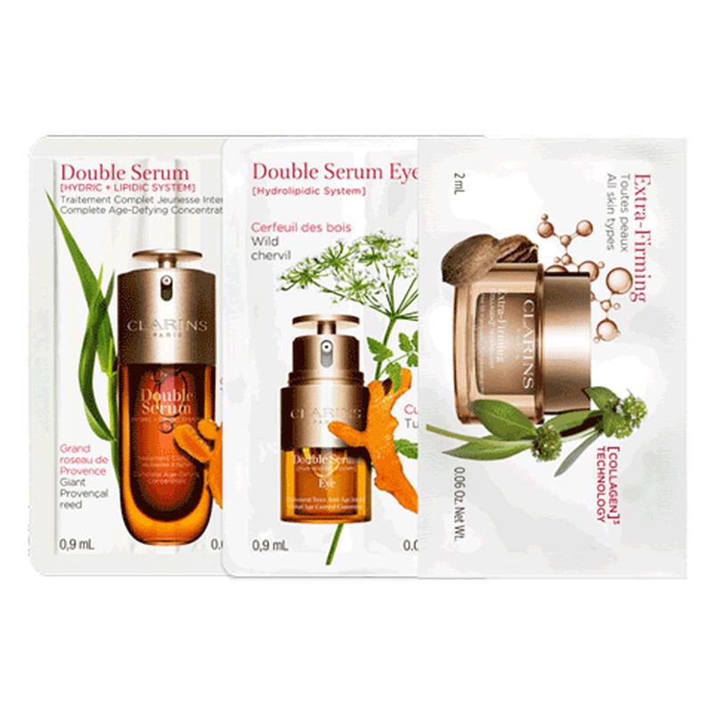 Clarins Double Serum Skincare Sample Set