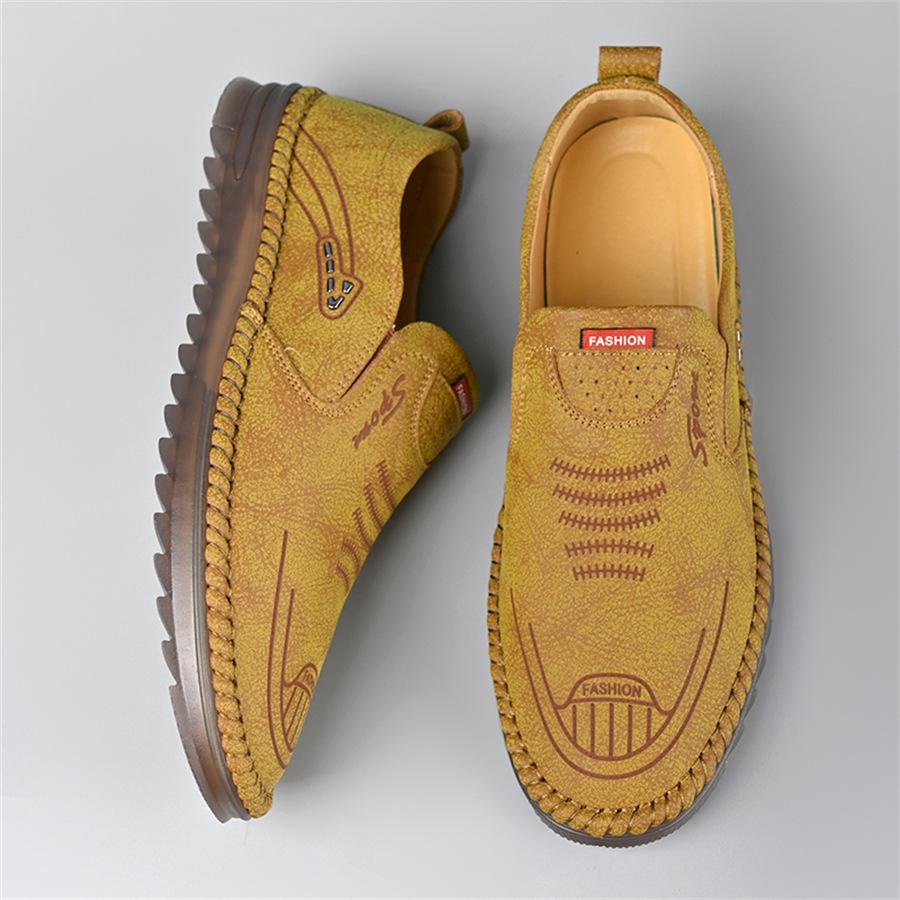 New Men Loafers High Quality Handmade Leather Shoes Moccasins Fashion Casual Shoes for Men Soft Sole Driving Shoes Zapato Hombre