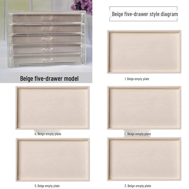 Wielopoziomowe pudełko na biżuterię na kolczyki i małe przedmioty - Przechowywanie i organizacja w domu