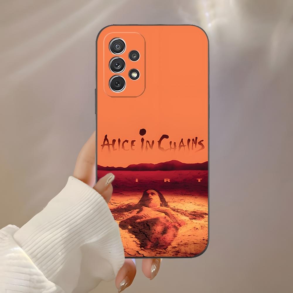 Retro Music Alice In Chains Phone Case for Samsung S23 Ultra S24 S22 S20 Fe S21 Plus Galaxy A54 A34 A24 A53 Note 20 Back Cover