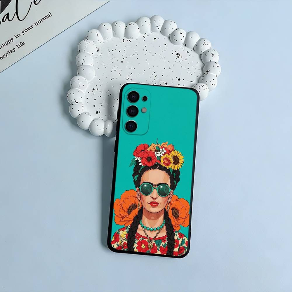 

A-Artist F-Frida K-Kahlos Черный Мягкий Силиконовый Чехол для Телефона для Samsung S25, S24, S21, S22, S23, S30, Ultra, S20, Plus, FE, Lite Samsung S21 S305G
