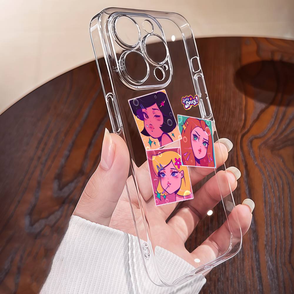 Totally Spies Phone Case For IPhone 17 16 15 14 11 Pro Max 13 12 Mini 17Air 16e Shockproof Soft Clear Cases Coque