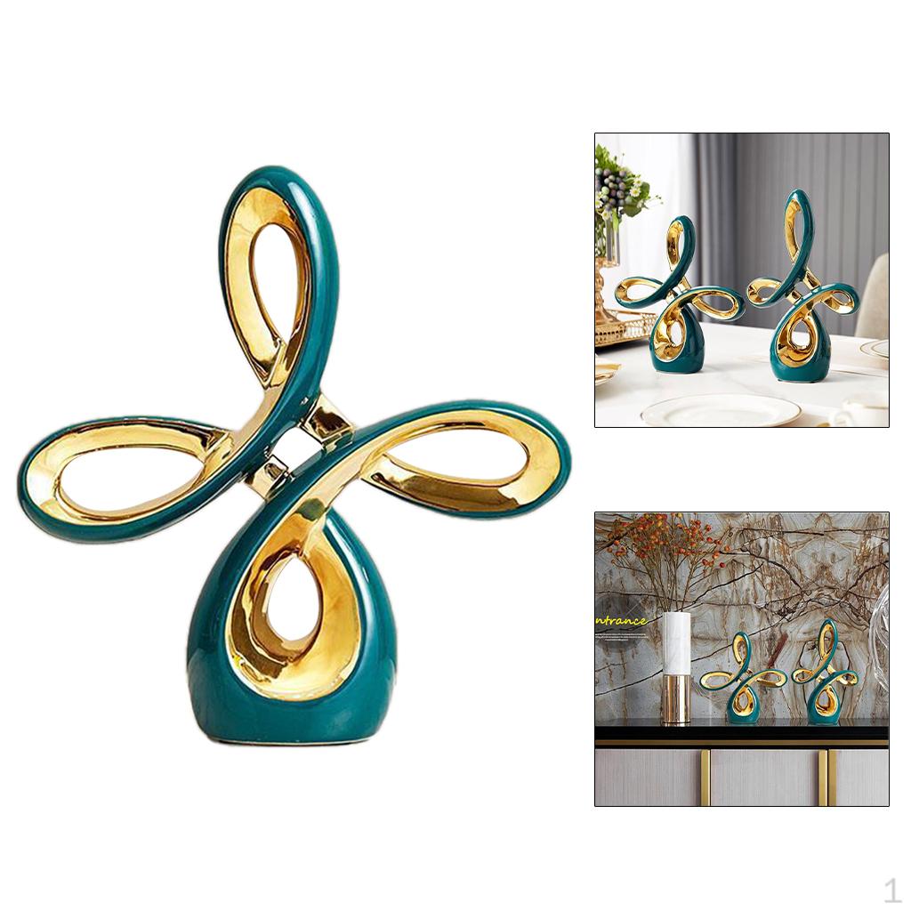 

Ceramic Living Room Desk Ornament, Coffee Tabletop Decorations, Furnishing Figurine Craft 24x25.5cm