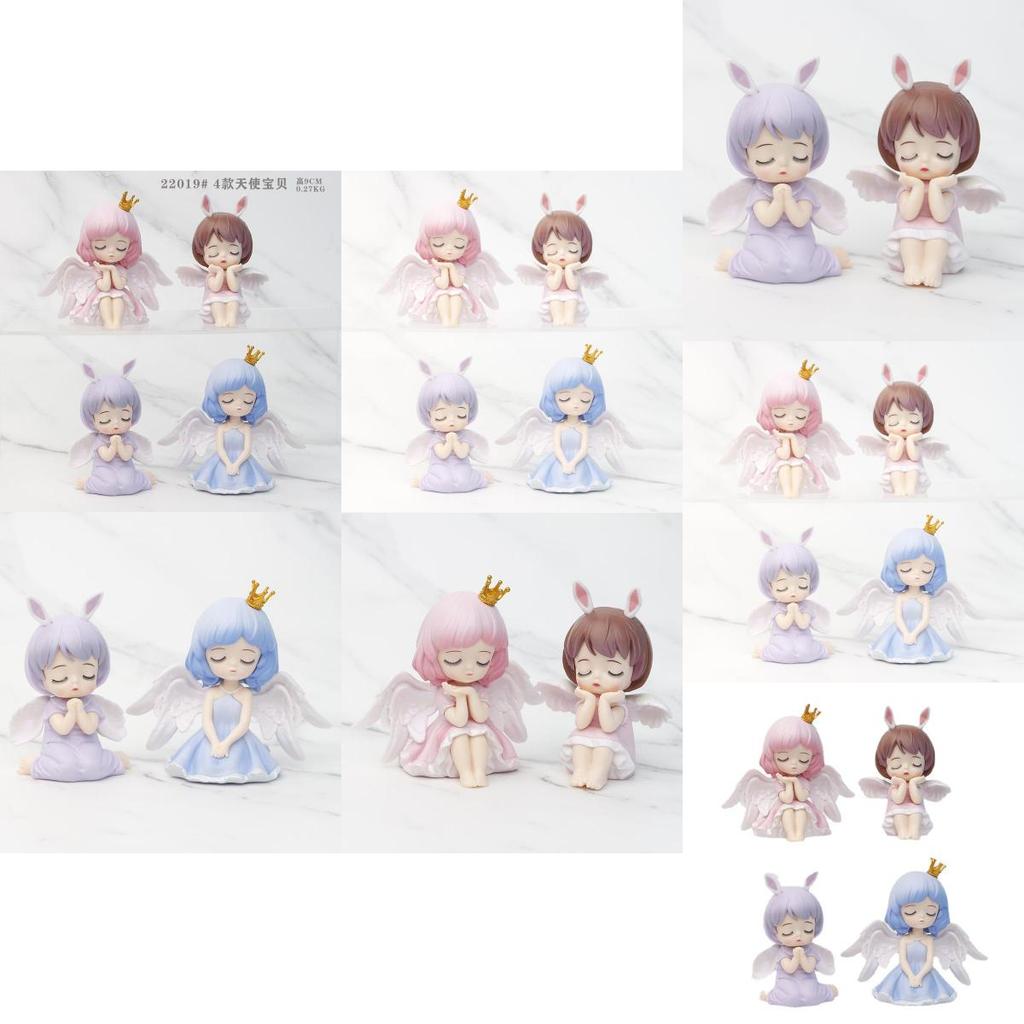 Charming Pvc Angel Baby Figure Collectible Blind Box Cake And Car Ornament