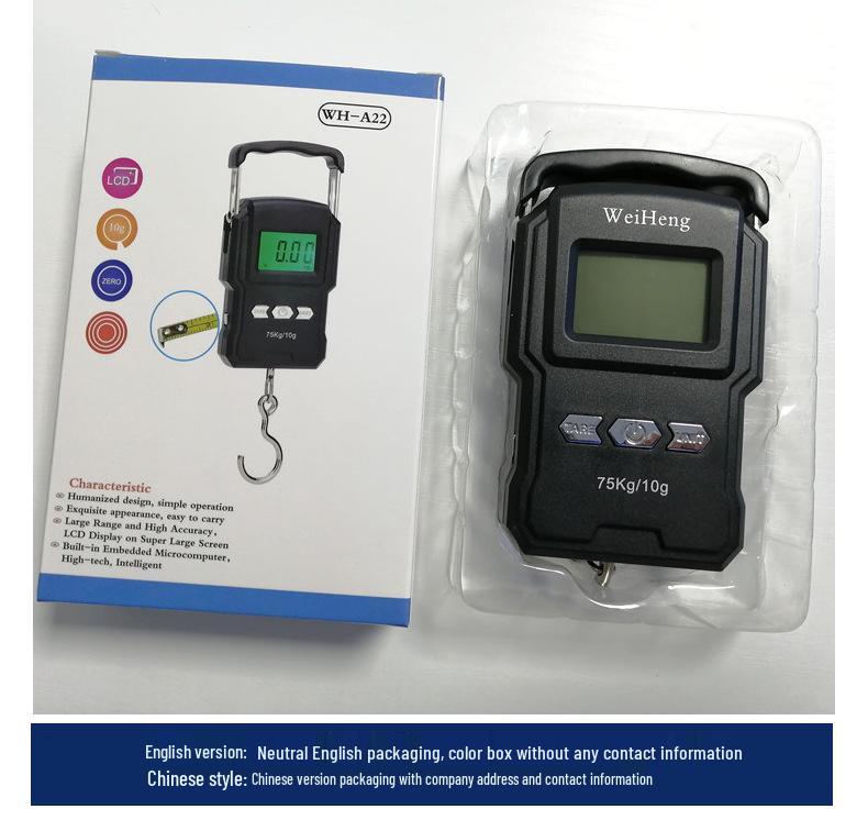 WeiHeng WH-A22 Black 75kg Electronic Household Weighing Scale