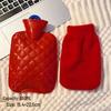 Plush Explosion-Proof Hot Water Bottle for Women, Hand Warmer & Abdominal Warmer, Available in Large and Small Sizes