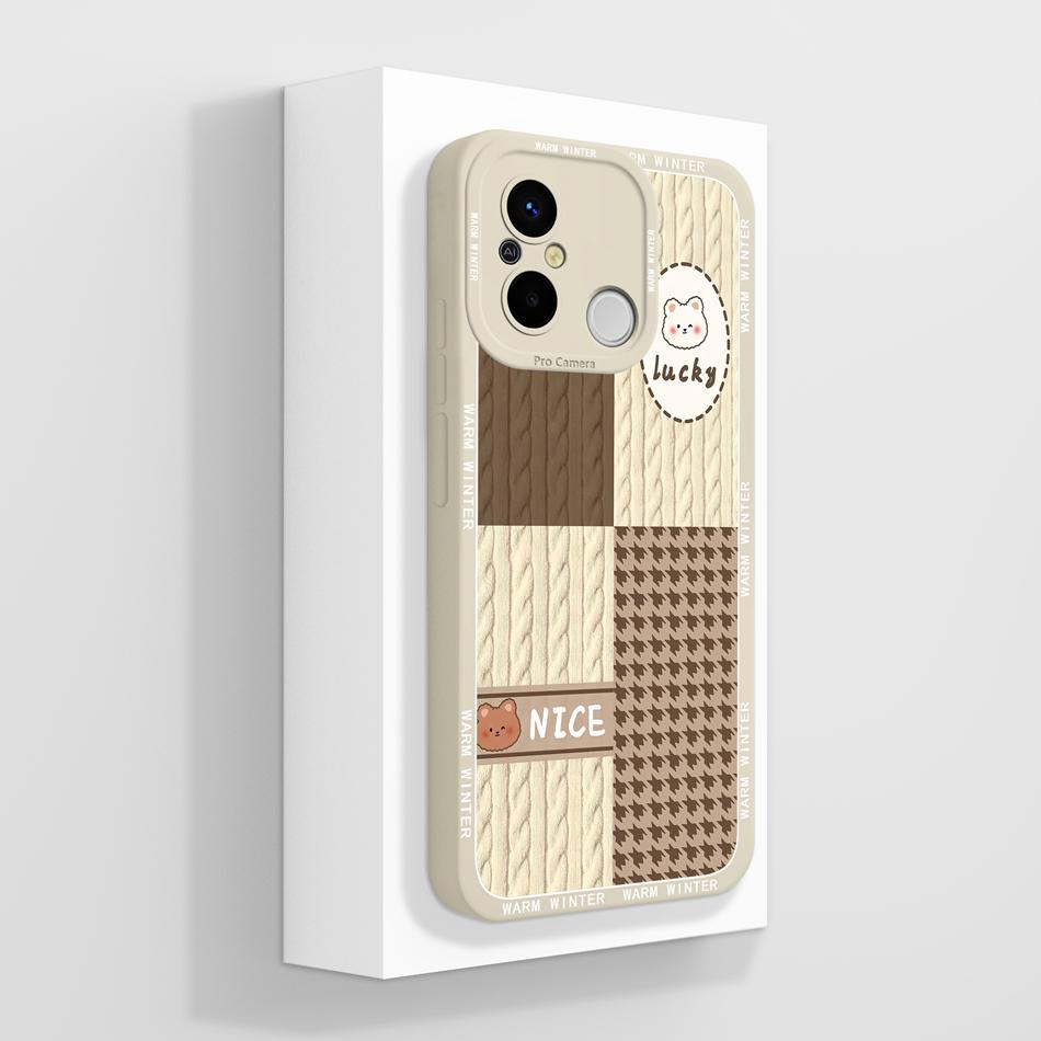 Coque Pour Redmi 12C 11A POCO C55 Coque Arrière Créative Protection Complète Protecteur Souple en Silicone Liquide Pour Redmi 12 C 11 A POCO C 55