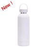 Double-Layer Stainless Steel Vacuum Insulated Travel Mug With Carrying Handle - 500ml Portable Outdoor Water Bottle