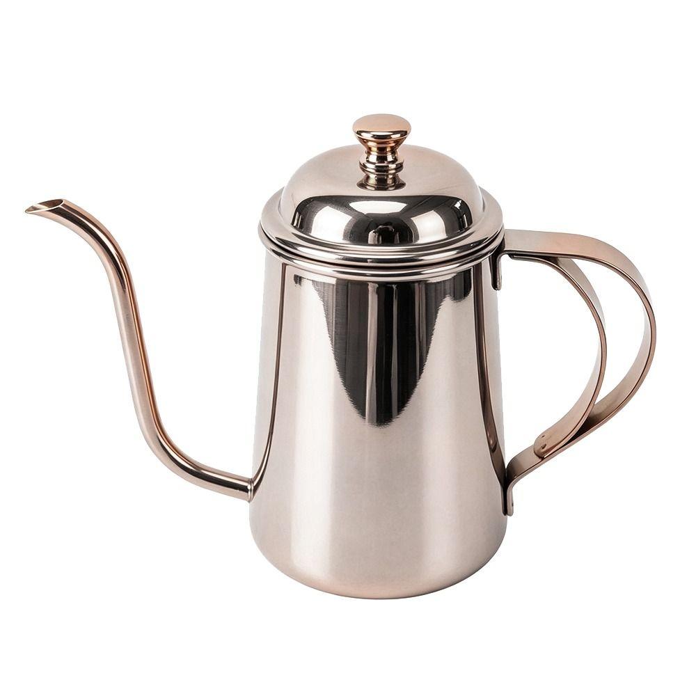 650ml Capacity Pour Over Coffee Kettle 304 Stainless Steel Gooseneck Coffee Pot  Home Brewing
