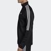 Adidas Casual Stand Collar Striped Sweatshirt Men Tops Black DY3145