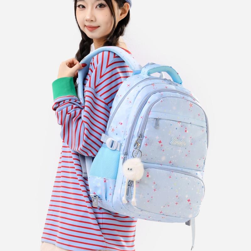 Leicht Atmungsaktiv Pupille Schulrucksack Niedlich Süß Mittelschulmädchen Rucksack Modisch Bunt Große Kapazität Schultasche für Klasse 3-6