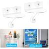 2pcs Clear Acrylic Plant Shelf Wide Suction Cup Window Sill Extender for Indoor Gardens Space-Saving Display Rack