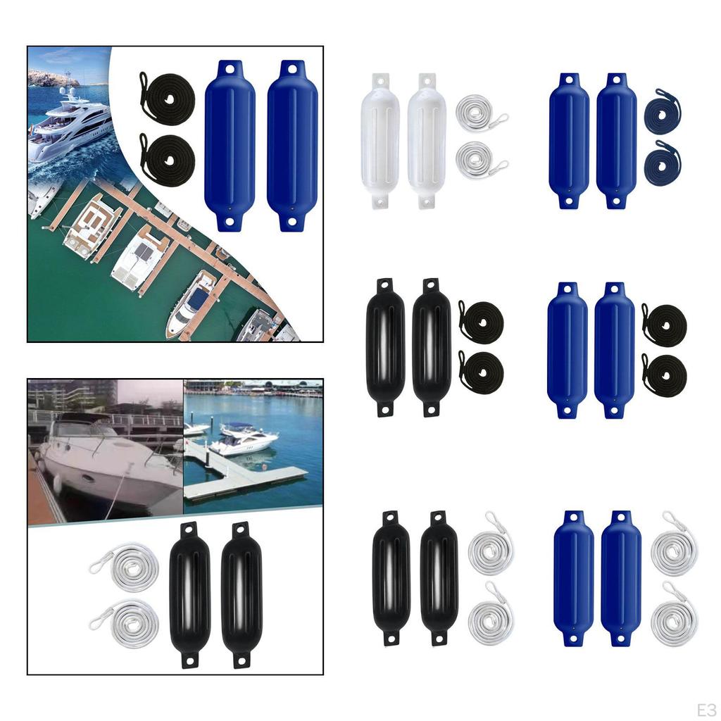 2 Pieces Boat Fenders Anti Collision Inflatable Bumpers for Sailboats