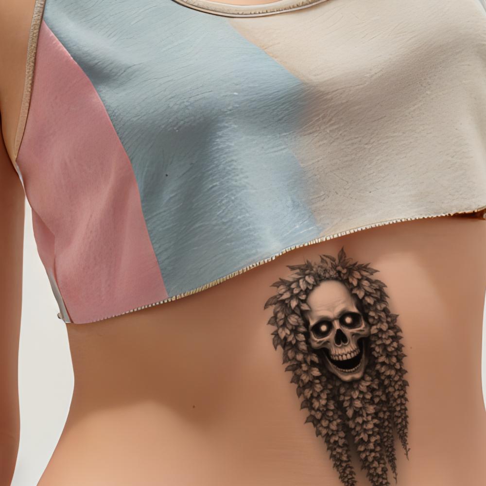 3pcs Temporary Tattoo Realistic Temporary Tattoos Dragon And Skates Skull With Ivy Wizard With Book For Adults Thighs Arms