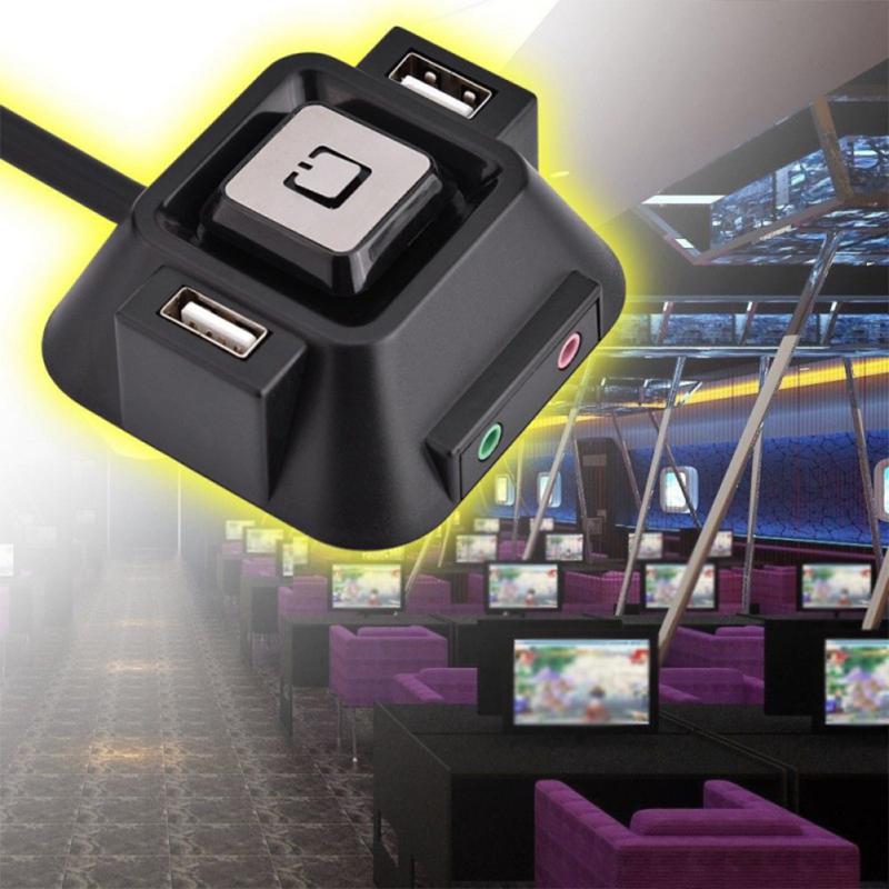 1,2 m Computer desktop Pc Pornire/Oprire Buton de resetare Comutator Extensor pentru blocuri de cablu