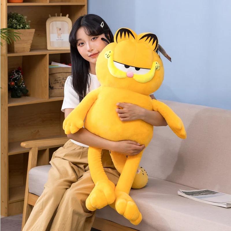 Big Size Garfield Plush Anime Animal Lazy Foolishly Tiger Skin Simulation Ugly Cat Kawaii Garfield Stuffed Peluche Doll Gift