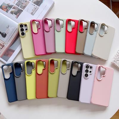 Custodia Slim in Silicone Liquido Color Caramella Per Samsung Galaxy S26 Ultra S25 Edge S24 FE A57 A37 A17 A56 A36 Cover Antiurto