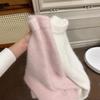 Pink sweet mohair sweater women's loose senior sense soft waxy milk wear bottom knitted sweater top thick
