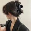 Elegant Large Cross Heart PC Hair Claw Clips Women Hair Accessories Vintage Amber Black Geometric Catch Crab Clamp Headwear New