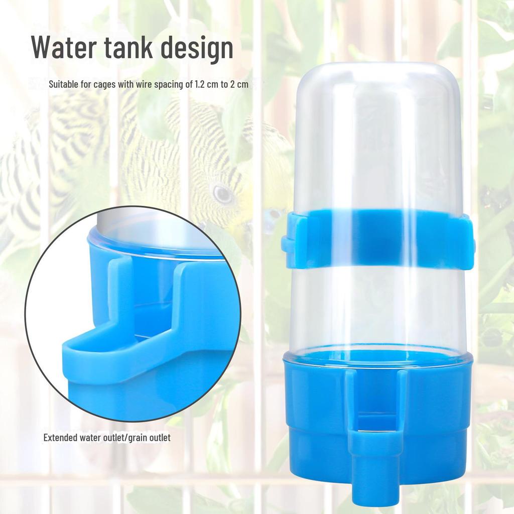 Automatic Chicken and Bird Feeder with Waterer - Food Bowl and Trough for Parrots and Birds