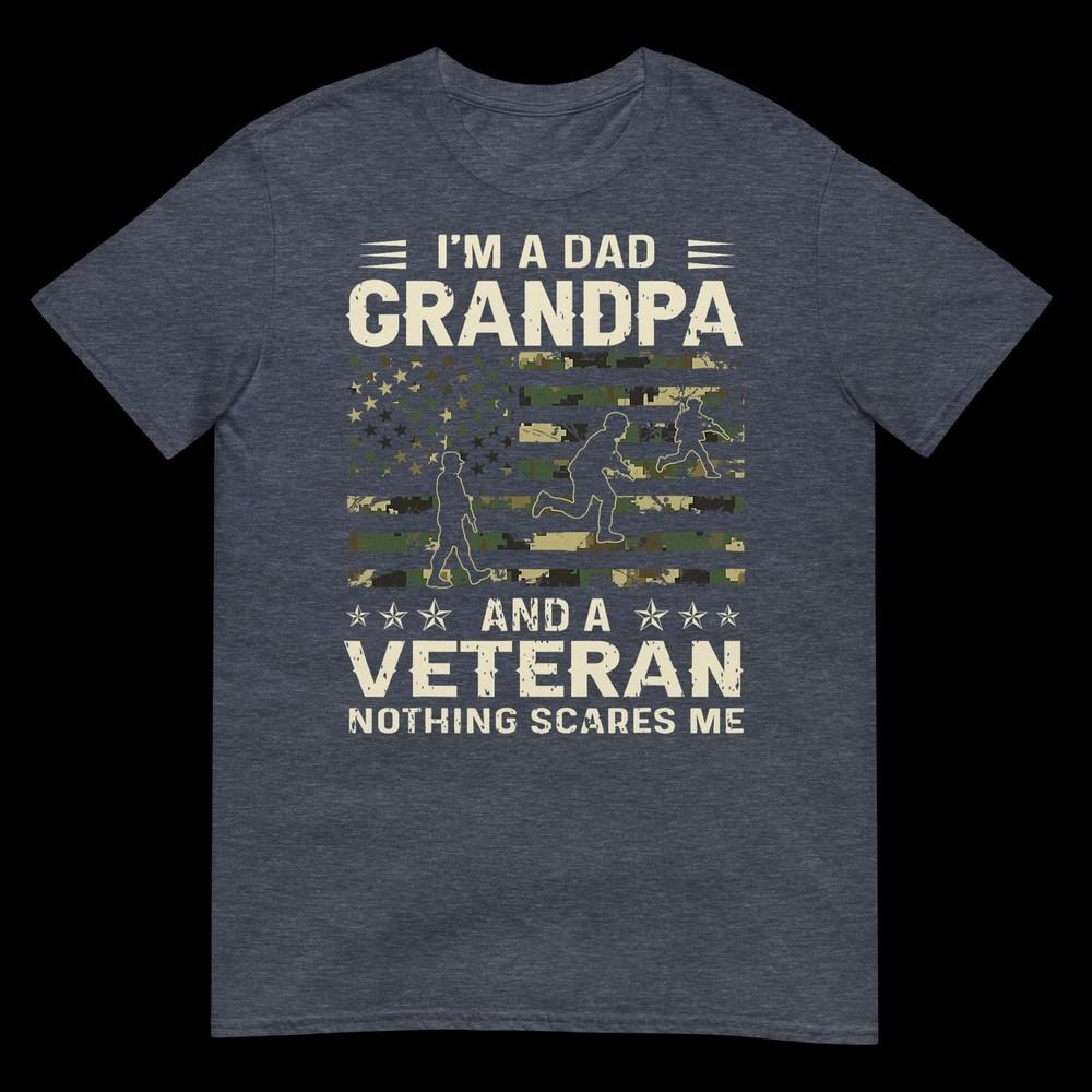 Im A Dad Grandpa And Veteran Fathers Day American Flag Tshirt