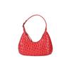 By Far Crocodile Pattern Zipper Closure Leather Underarm Mini Bag Women Handbags Red 21CRBASPMDSMA