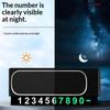 Mini Portable Phone Number Plate Car Number Plate For Temporary Use Parking Card Phone Number Display Auto Interior Accessory