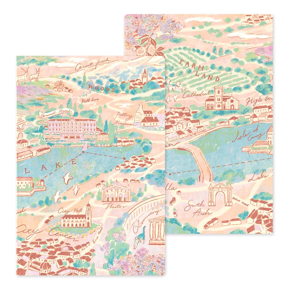 Midori Notebook Yurulog B6 Travel and Hotel Pattern 15366006