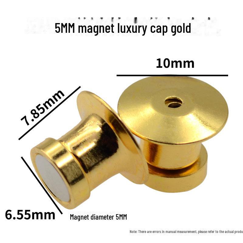 Luxury Metal Brooch-to-Magnet Converter: Strong Magnetic Badge for Refrigerator Convenience