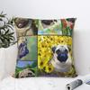 Merry Christmas Dachshund Dogs Pillowcases Polyester Sofa New Year Cushion Case Cool Decorative Pillow Cover 4040