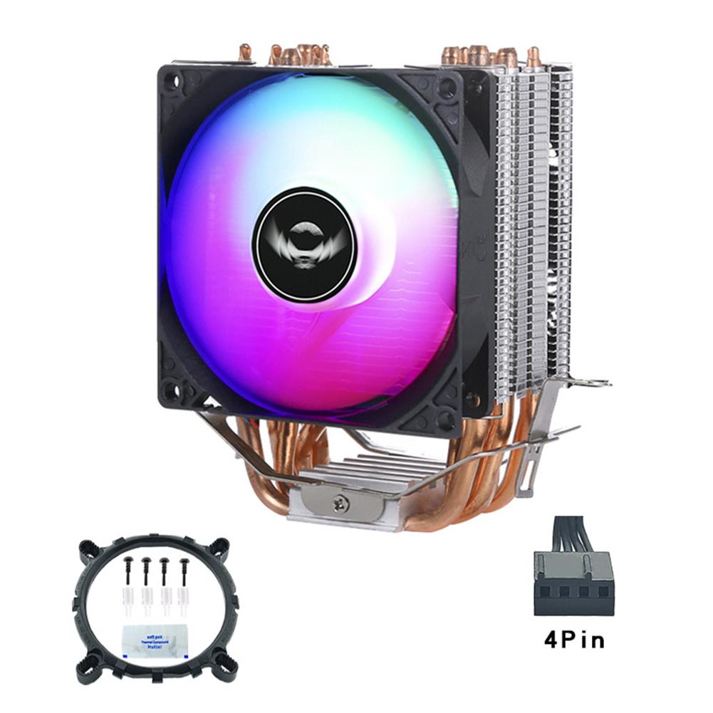 6/4/2 Heatpipes RGB CPU Cooler Radiator Silent PWM 4/3PIN For Intel LGA775/1150/1151/1155/1156/1356/1366/1200/1700 Ventilador