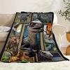 Cozy Dinosaur World Flannel Blanket – Realistic Raptor & Jurassic Design, Soft & Warm, Perfect for Youngsters and Dino Lovers