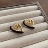 Classic retro geometric enamel glazed earrings simple low-key earrings high-end exquisite earrings