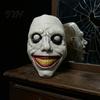 Maschera in Lattice Jack Esorcista Tema Thriller Traspirante Halloween, Faccia Jack a Doppio Strato Raccapricciante Maschera Dettagliata Faccia Malvagia Copricapo per Festa,