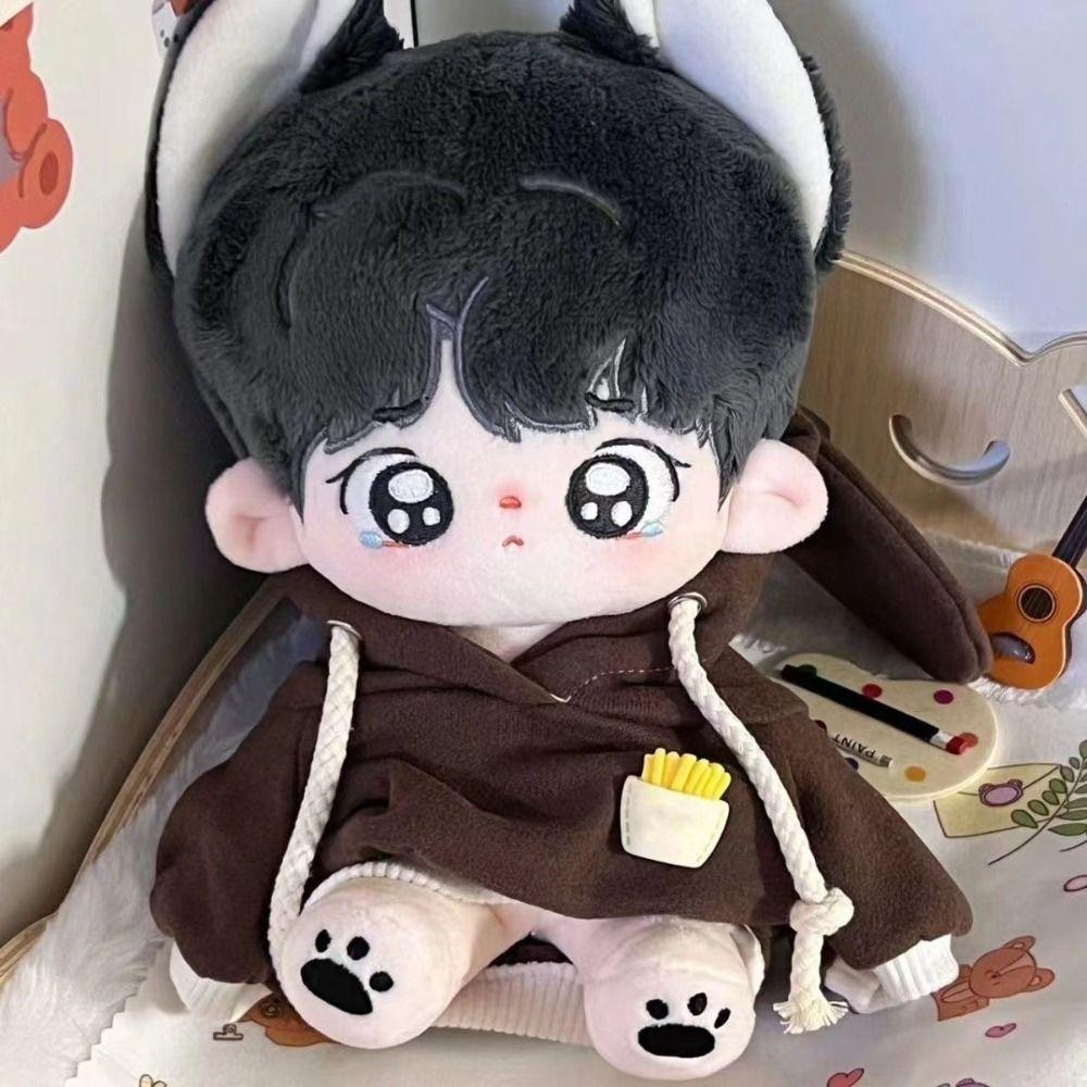 

Толстовка для куклы со шляпой, модная одежда, 20 см, хлопковые куклы/1/12 куклы BJD/1/11 1/12 куклы OB11