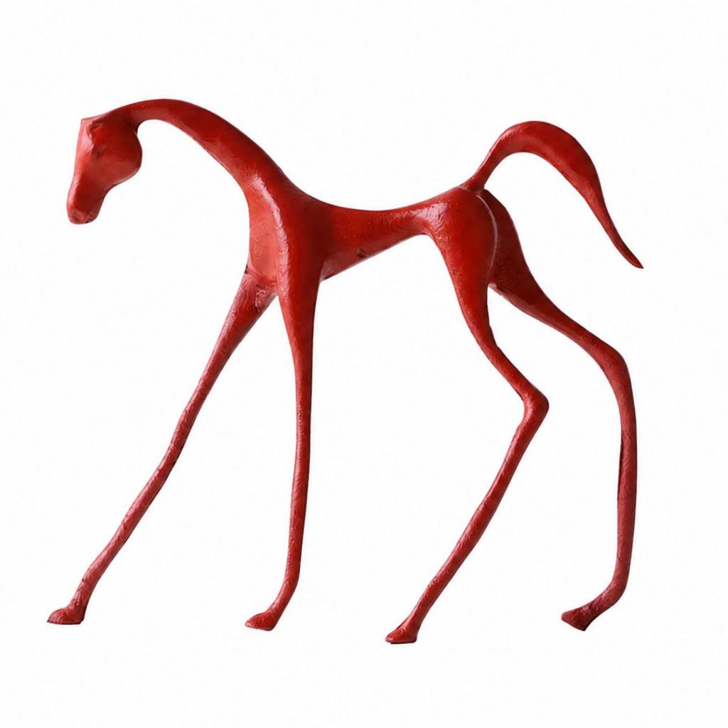 Alloy Horse Decor Statue Modern Geometric Figurine Contemporary for Display Shelf, Hotel