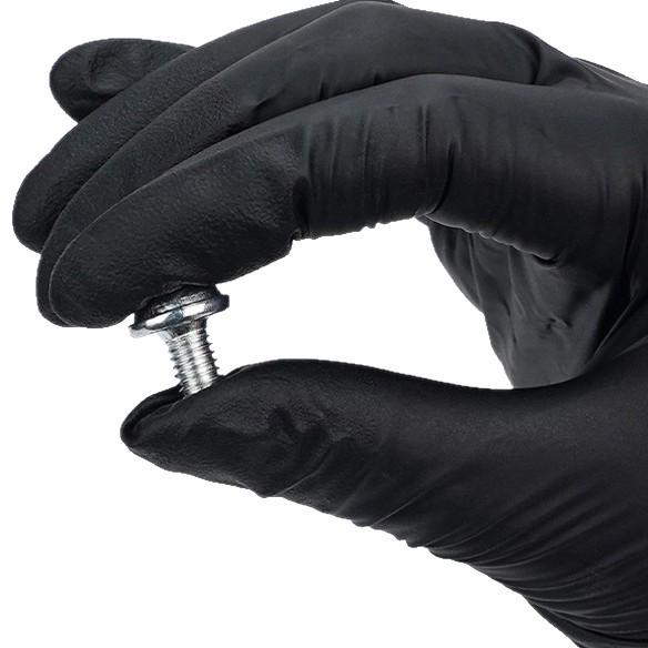 Black Nitrile Oil-Resistant Non-Slip Thickened Disposable Gloves for Industrial and Household Use