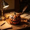 Dekorative Feiertags-Kürbis-Bastelarbeiten Halloween Holzfigur Rustikales Gruseliges Ornament Herbststil Heimdeko-Artikel Tischmittelstück für