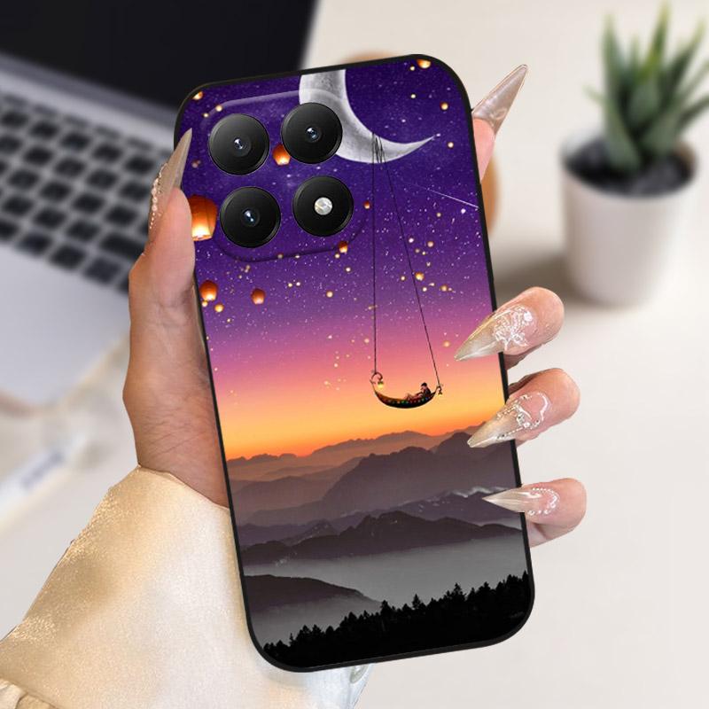 Pro Xiaomi 15T Pouzdro Stylová Malba Nárazuvzdorný Zadní Kryt Pro Xiaomi 15 T Kryt Telefonu Měkký TPU Silikonový Ochranný Kryt Proti Pádu