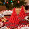 Artificial Christmas Tree Lamp, Light Up Mini Xmas Night Light, Winter Party Ornament Battery Operated Holiday Tabletop Decoration for Indoor