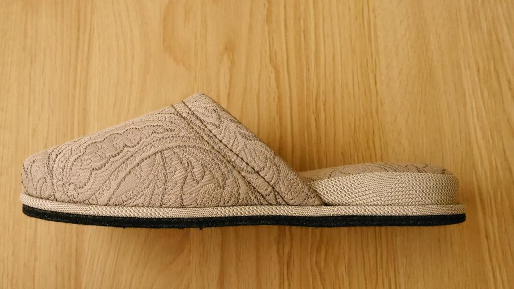 Set of 4 Guest Paisley Felt Outer 27cm Chausse' Slippers, Design, Sole, Year-Round Use, 7a33-4, Dimensions