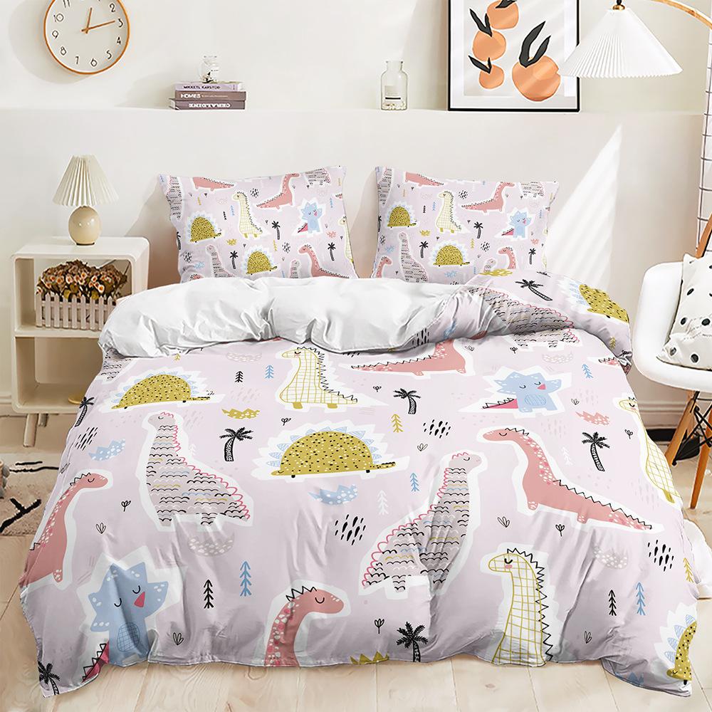 Three-Piece Animal Dinosaur Quilt Set Two-Piece Bedding Set