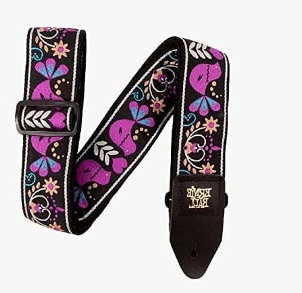 5331 Guitar Strap JACQUARD STRAP PURPLE BIRD LUPIN Jacquard Strap Purple Bird Lupine Free Size [ERNIE BALL] [Genuine]